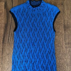 Size XS Blue and Black White House Black Market Tank Top